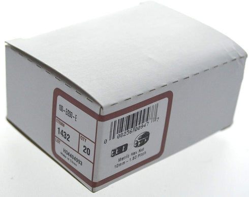 Hillman Metric Hex Nuts, M10 x 1.5 Coarse Thread, Zinc