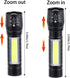 5 Pack Mini Small Pocket LED Flashlight USB-C Rechargeable High Lumens Bright Powerful EDC Flash Lights - Aluminum