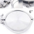 Jiabailie 6in 6" Stainless Steel Clamp Fitting,Stainless Steel Sanitary Pipe Fittings Kit,Weld Ferrule Clamp,End Cap +