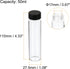 PATIKIL 50mL Reagent Media Bottle, 12 Pack Round Glass Storage Bottles with Plastic Screw Cap