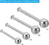 PATIKIL M6x22mm Ball Nuts Knob, 4 Pack Female Thread 304 Stainless Steel Round Screw Cap Cover