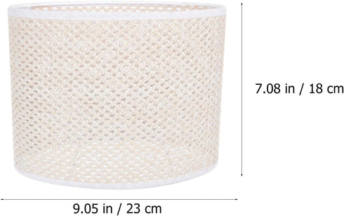 E27 E14 Woven Lamp Shade Cover Rattan Oval Lampshade Woven Light Cover for Bedside Lamp Floor Touch for Living Room