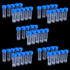 50 Pieces 5 ML Plastic Cryovial Test Tubes with Blue Screw Caps, Graduated Clear Sample Vial Container