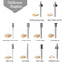 Mesee 10Pcs HSS Router Bits 1/8"(3mm) Shank Carbide Engraving Bit Set for DIY Woodworking
