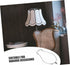 Yardwe Adjustable Metal Lamp Shade Harp Holder for Table and Floor Lamps Chrome Horn Frame Detachable Saddle Base DIY