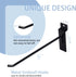 12 Pc Slatwall Hooks, 6 Inch Metal Slatwall Accessories for Garage Storage and Retail Display
