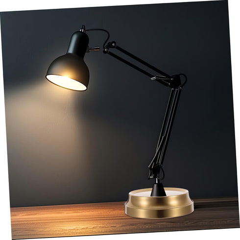 Round Table Lamp Base Iron Base for Desk Lamps Elegant Copper Finish Stable Design for Home Decor Easy Maintenance Chic
