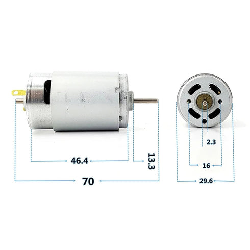 CFNXKTWBR 1pc RP390-ST/23115 28mm 12V 14V 18V 8100RPM Mini Electric Motor Carbon Brush Motor DIY Toy Car Boat Model