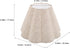 Homoyoyo Floor Lamp Shade: Linen Table Lamp Shade - Pleated Scalloped Lampshade - Decorative Fabric Light Cover