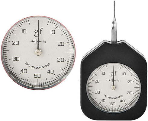 Dial Tension Meter Gauge Tester 50G, Single Pointer Tensionmeter Gram Force Meter