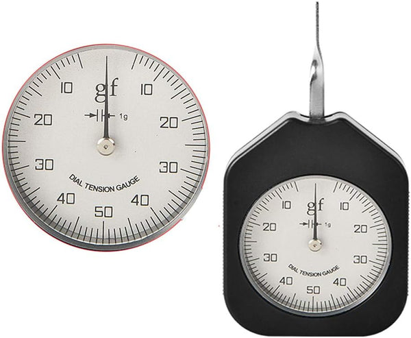 Dial Tension Meter Gauge Tester 50G, Single Pointer Tensionmeter Gram Force Meter