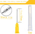 100Pack 20Ga 1Inch/25mm with Cap Dispensing Needla Accessories Disposable Lab Supplies, Individually Sealed Wrapped