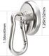 DIYMAG 100LBS Strong Magnetic Hooks, Heavy Duty Neodymium Magnet Hooks with Swivel Carabiner, Pack of 7