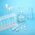 MECCANIXITY 60 Pieces Silicone Rubber Tapered Plug 0.8mm to 3.2mm Solid White for Lab Use