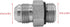 (2-PACK) 6400-06-06-O Hydraulic Adapter Fitting 9/16"-18UNF Male O-Ring Boss × 9/16"-18UNF Male JIC 37° Pipe Straight Carbon Steel by BEITERSTOE