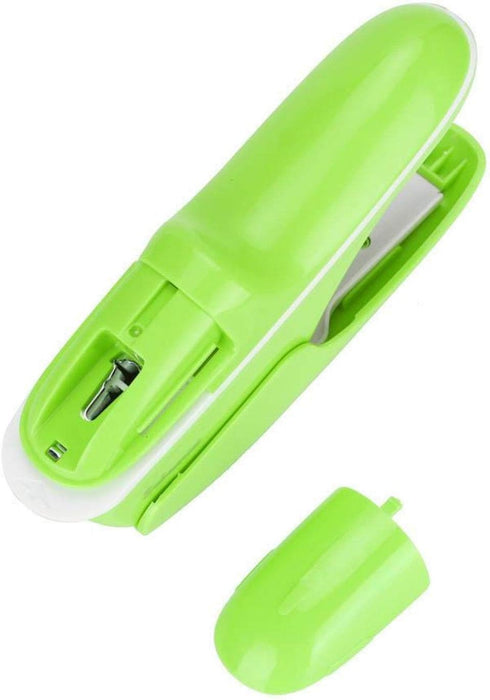 Stapleless Stapler, Paper Clinch ABS No Staple Binding Hand Tool - Green