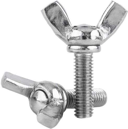 M5 Metric Wing Bolt, Stainless Steel Butterfly Screw, Pack of 10 (M5 * 20mm)
