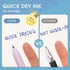 WRITECH Gel Pens Fine Point 0.5mm Blue Ink Silent Click Extra Fine, 8ct Non Bleed for Smooth Writing Journaling