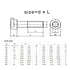 Generic M4 M5 M6 M8 M10 M12 M16 DIN912 A2-70 304 Bolts(100mm,2pcs M12) Half Thread Stainless Steel Hex Socket Cheese