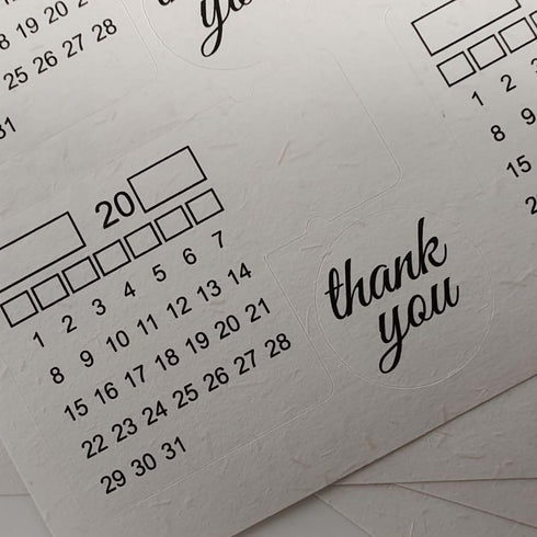 Monthly Tabs Calendar Stickers for Yearly Planner, Journal Dividers for School Year Agendas