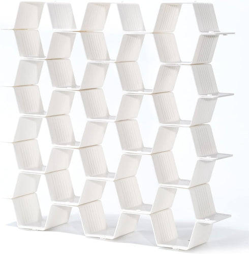 Honeycomb Drawer Organizer and Divider, 32 Pieces for Underwear, Socks, Ties, Office Supplies (White)