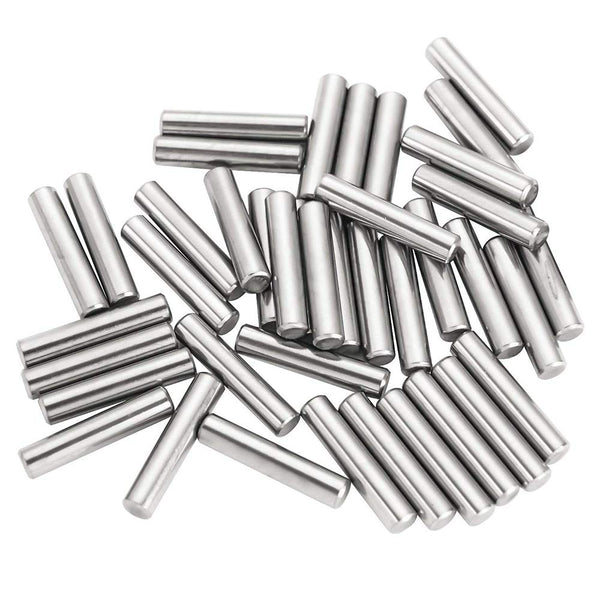 100 Pieces 3 mm x 18 mm Dowel Pin, Stainless Steel Shelf Support Pin, Metal Fasten Elements by Yesallwas