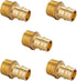 EFIELD Pex A Full Flow Expansion Brass Fitting, 1/2"x 1/2" Male NPT Adapter, Pack of 5, ASTM F1960
