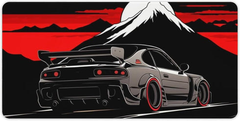 Large Mouse Pad Gaming Anime Rx7 JDM, 30x60cm Cool Desk Mat for Extended Keyboard and Computer Accessories