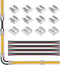 SEZO FCOB COB 10mm LED Light Strip Connectors Kit 8P Solderless Connectors + 4P Corner Connectors + 4PCS 15cm 22AWG