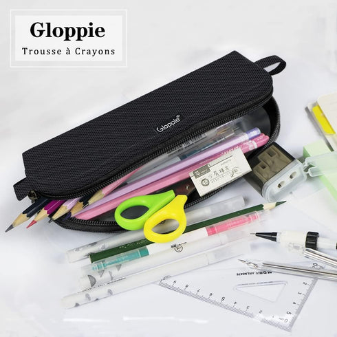 Gloppie Pencil Pouch - Practical Pencil Case, Aesthetic Simple Pencil Bag, Small Pen Holder, Back to School Supplies,