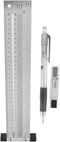 Ultra Precision Scribing Ruler 12in, Anti-Rust Stainless Steel Woodworking Marking Tool for Gauging and Measuring