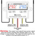 Digital Dual Temperature Controller 120V, Fahrenheit Thermostat 10A with 2 Waterproof Probes, Heating Cooling Switch