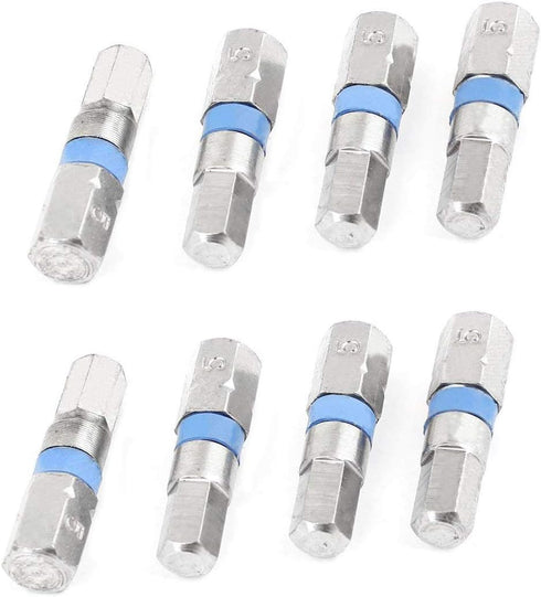 XMHF 5mm Tip H5 Hex Head Magnetic Screwdriver Bit, 8PCS Spanner Screwdriver Bits