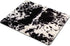 SSOIU Cowhide Print Mouse Pad, Black & White Cow Spots Pattern, Customized Rectangle Non-Slip Rubber Gaming Mouse Pad