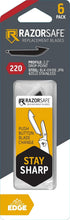 2.2" 6 Pack 2.2" Outdoor Edge RazorSafe Black Drop-Point | of EDC Drop Point Blades | Compatible Razor Blade Knives |