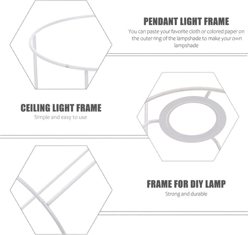 Bulb Wire Lamp Shade Vintage Lamp Guard Metal Light Cover Guard Holder for Table and Floor Light