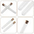 Seimneire 30 Pack Clear Test Tubes, Clear Vials with Sealing Caps and Corks, Well ealed Containers for Laboratory