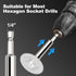 Inside Pipe Cutter for PVC Pipe, Professional Cutter with 6pcs Rotary Drill Saw Blades and 1/4" Hex Shank