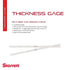 Starrett Stainless Steel Thickness Gage, Ideal for Carpenters and Home Improvement, 12" x 0.500"
