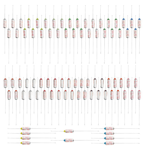 XINGYHENG 85Pcs Thermal Fuse 10A 250V, Circuit Thermal Cut-Off Fuse for Home Appliances, 100? to 280?
