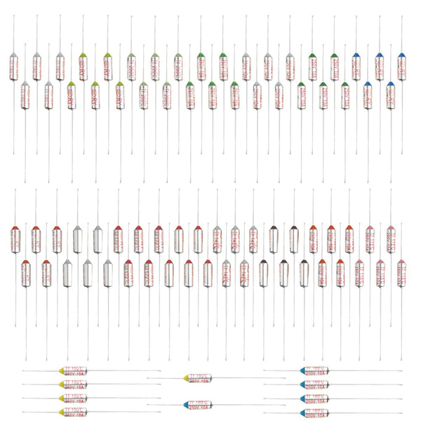 XINGYHENG 85Pcs Thermal Fuse 10A 250V, Circuit Thermal Cut-Off Fuse for Home Appliances, 100? to 280?