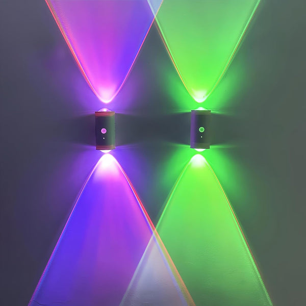 Generic 4 Pack Rechargeable Dynamic RGB LED Wall Lamp, Motion-Sensing Step Lights with