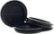 2-1/2 in Rubber Grommets for Wiring - Double-Sided Rubber Plugs for Round Holes, 3 Pcs, Black