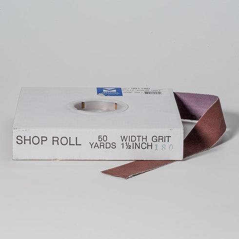 Mercer Industries Shop Roll, 1-1/2" x 50 yards, 180 Grit