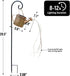 X-PREK Solar Garden Lights Outdoor Lanterns Decoration, Metal Solar Watering Can Lights Outdoor Waterproof, Small Patio