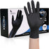 FINITEX Black Nitrile Disposable Medical Exam Gloves - 100/1000 PCS, 6mil, Powder-Free, Latex-Free