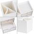 LETURE Office Desk Organizer with Drawer - Business Card/Pen/Pencil/Mobile Phone/Stationery Holder, White
