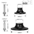 4 Pack 2" 3" 1/4in SI FANG Quick Change Disc Pad Holder with Shank for Type R Sanding Discs Polishing, Surface