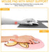 HAOCOO Ergonomic Pink Mouse Pad with Wrist Support, Non-Slip Backing Corgi Anime Cute Gel Mouse Pad, Easy-Typing and