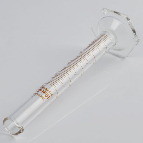 stonylab Graduated Cylinder, 2-Pack B Grade Borosilicate Glass, 10 ml with Stable Hexagonal Base